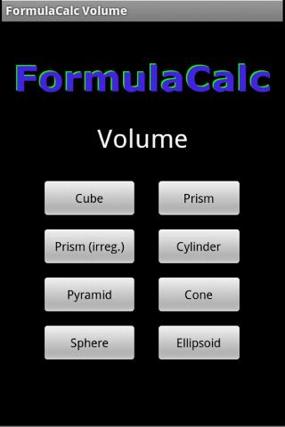 FormulaCalc-Volume