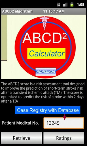 ABCD2 TIAs Scorings