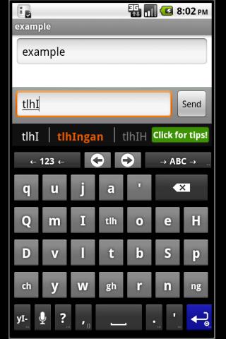 Klingon Keyboard for ASK