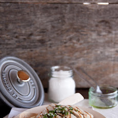 Pilaf rice with fresh tuna and herbs