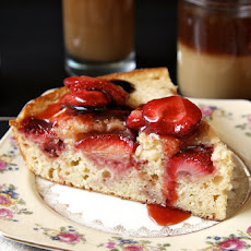 Roasted Strawberry Buttermilk Cake