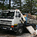 first load of scaffolding and equipment taken from site