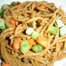 Noodle Salad with Spicy Peanut Butter Dressing