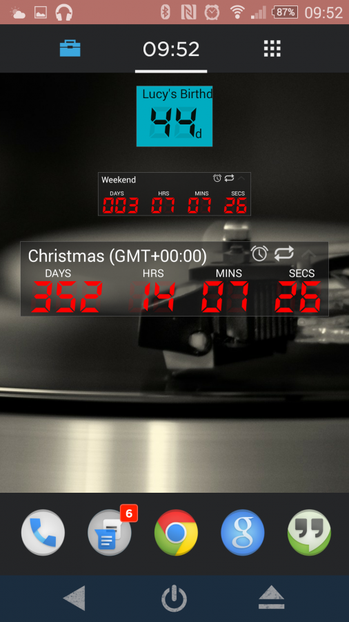 Android application Final Countdown - Future Timer screenshort
