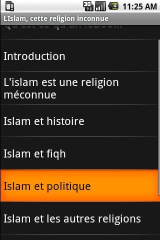 Islam unknown religion_French