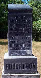 John ROBERTSON and Jane KYLE