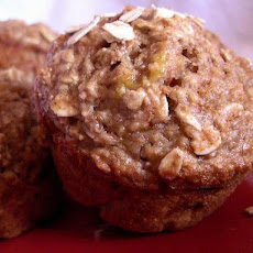Banana Bran Oat Muffins