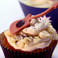 Banana Cake with White Chocolate Macadamia Frosting