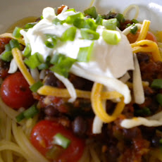 Summertime Chili Spaghetti