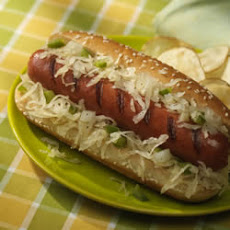 Franks with Sauerkraut Relish
