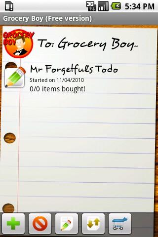 Grocery Boy Free Grocery List