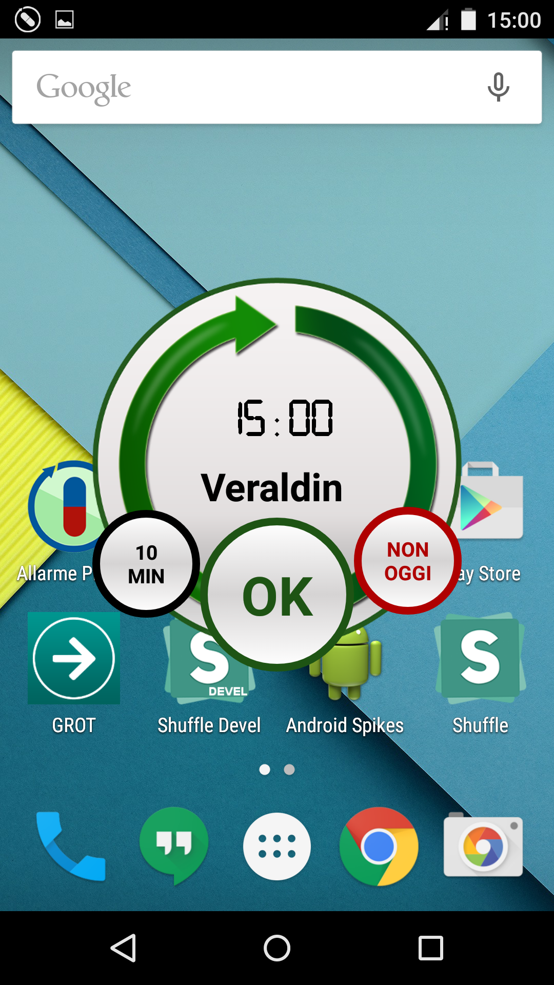 Android application Pill Organizer (Reminder) screenshort