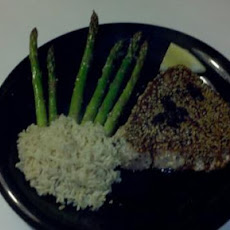Sesame Crusted Tuna Steaks With Balsamic Sauce