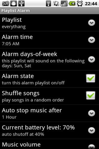 Playlist Alarm