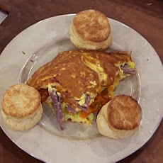 Country Ham and Cheddar Omelet