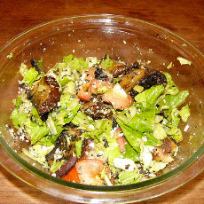 Warm Mushroom Salad With Feta