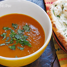 Roasted Red Kuri Coconut Curry Soup