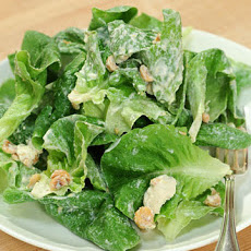 Butter Lettuce, Hazelnut, and Gorgonzola Salad with Lemon Creme Fraiche Dressing