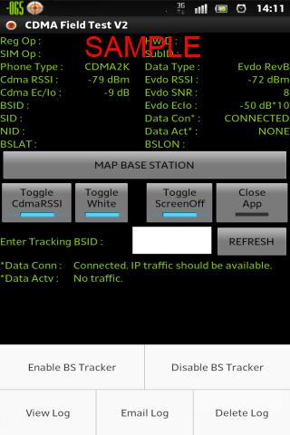 CDMA Field Test Application