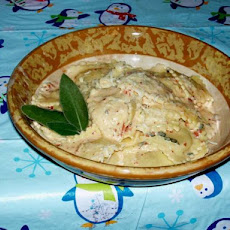 Ravioli with Prosciutto, Roma Tomato and Sage