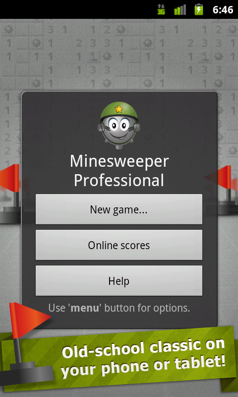 Android application Minesweeper Professional screenshort