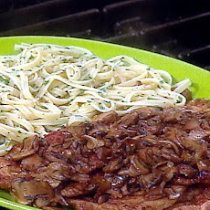 Veal Marsala with Egg Fettuccini