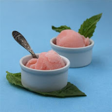 Grapefruit Basil Sorbet