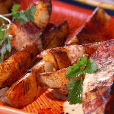 Grilled Potato Wedges with Smoked Paprika Mayonnaise Dressing