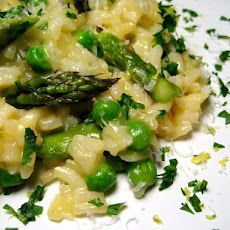 Spring Risotto: Risotto with Asparagus, Peas, Parsley, and Lemon