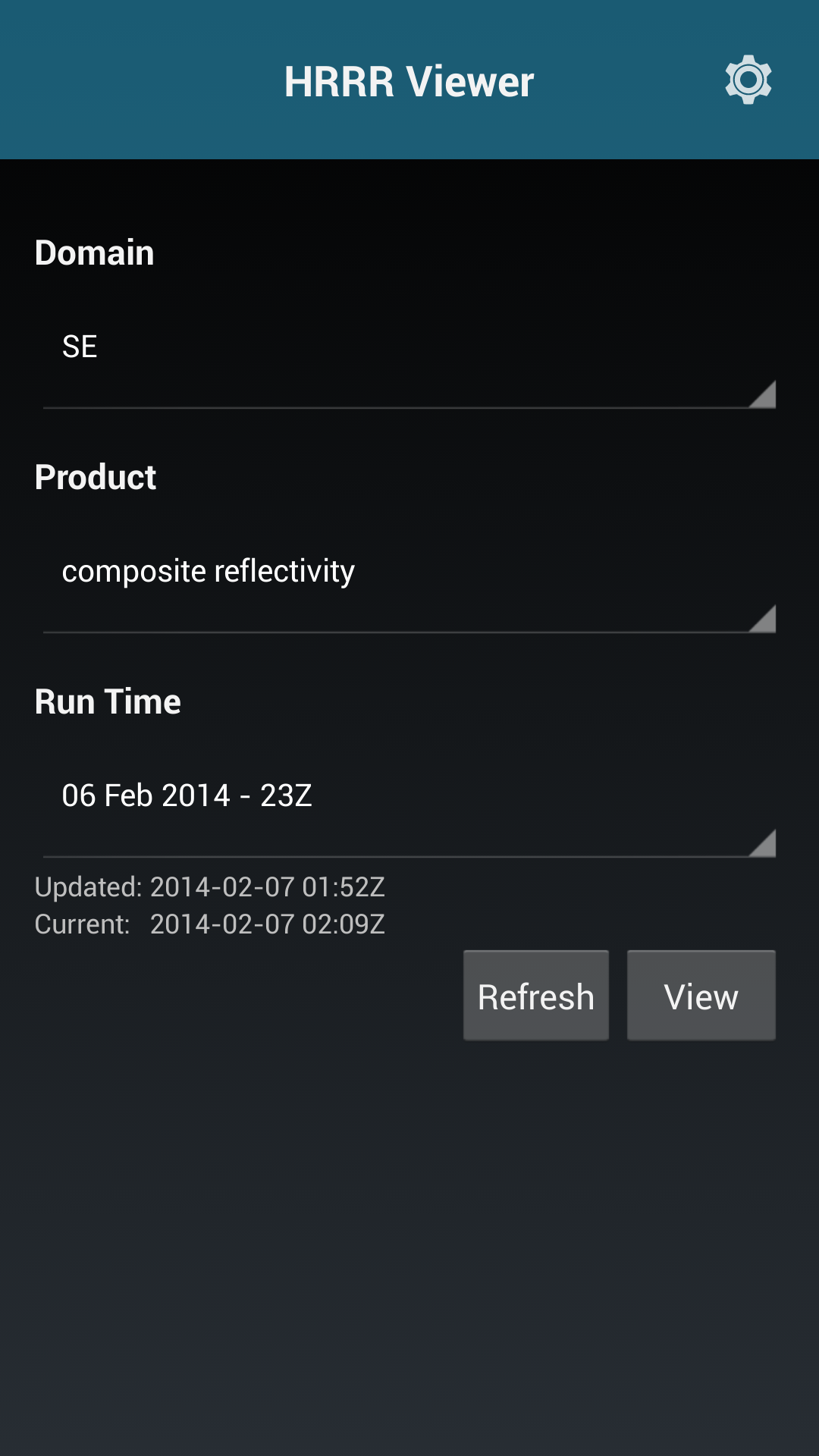 Android application HRRR Viewer screenshort