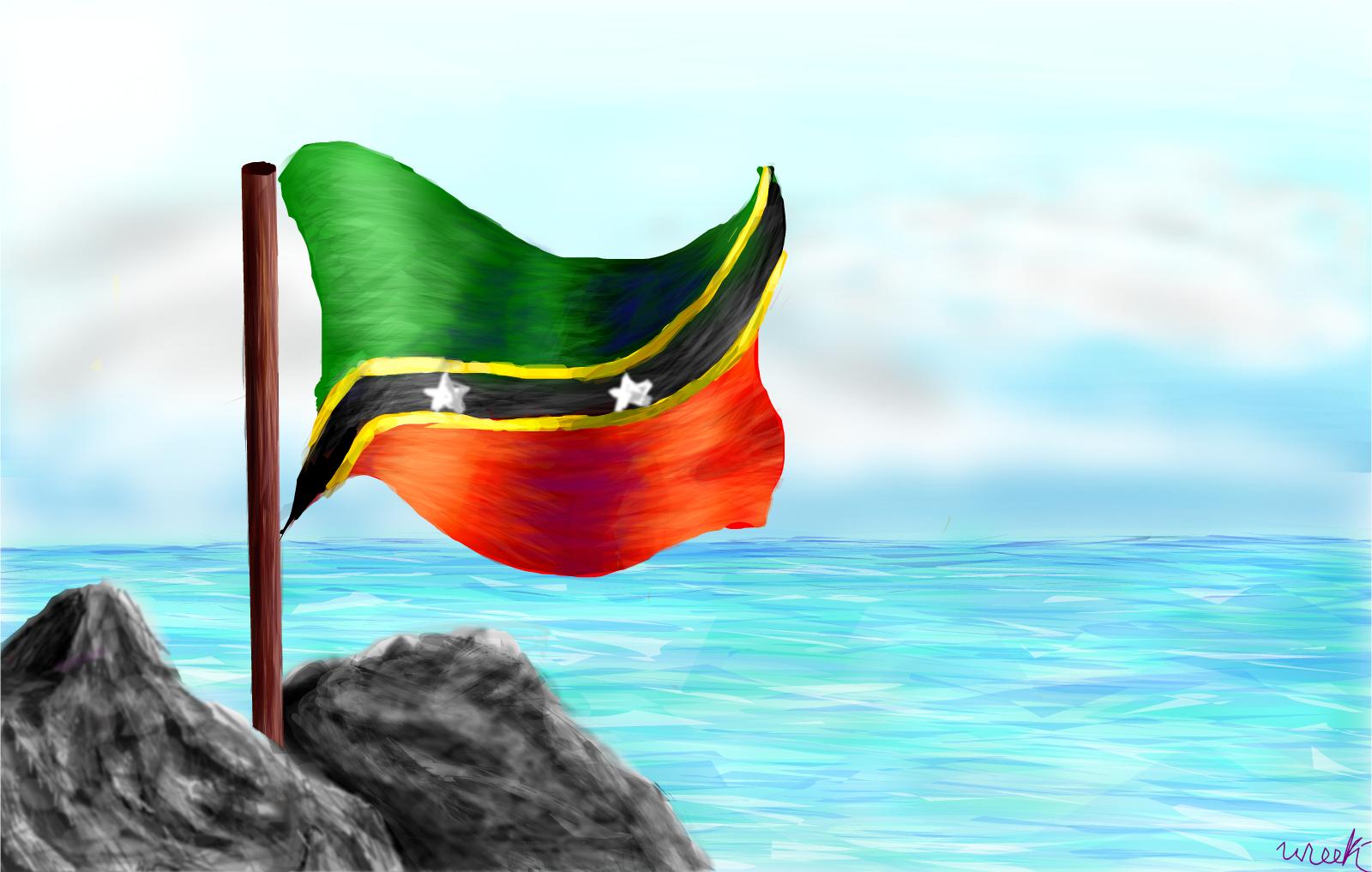 St. Kitts and Nevis flag :D