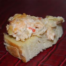 Hot Feta, Artichoke and Roasted Red Pepper Dip