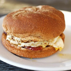 Double Egg and Bacon Sandwich