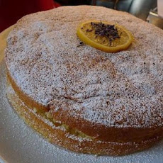Meyer Lemon Cake with Lavender Cream