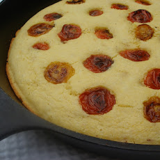 Cherry Tomato Studded Corn Bread