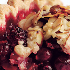 Mixed Berry Pie with Ginger, Orange, and Almond Streusel