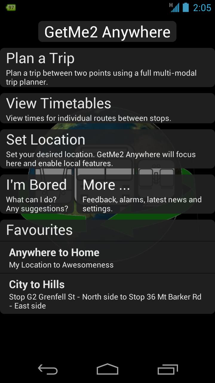 Android application GetMe2 Anywhere screenshort