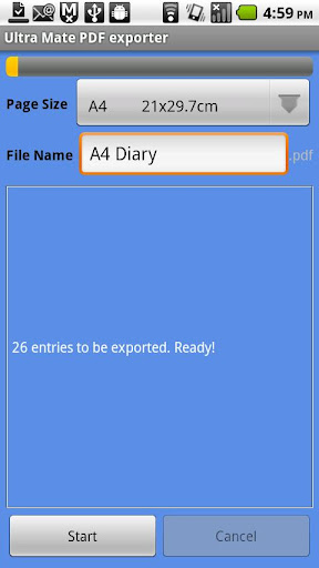 UM Diary PDF Exporter
