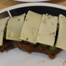 Spicy Pepper Jack Smothered Sirloin Steaks