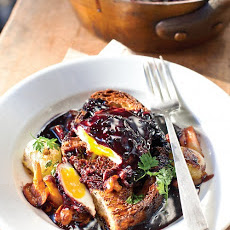Eggs in Red-Wine Sauce