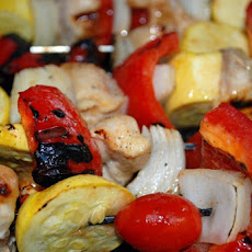 Grilled Margarita Chicken Skewers with Spanish Wild Rice