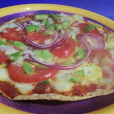 Rainbow Veggie Pizza