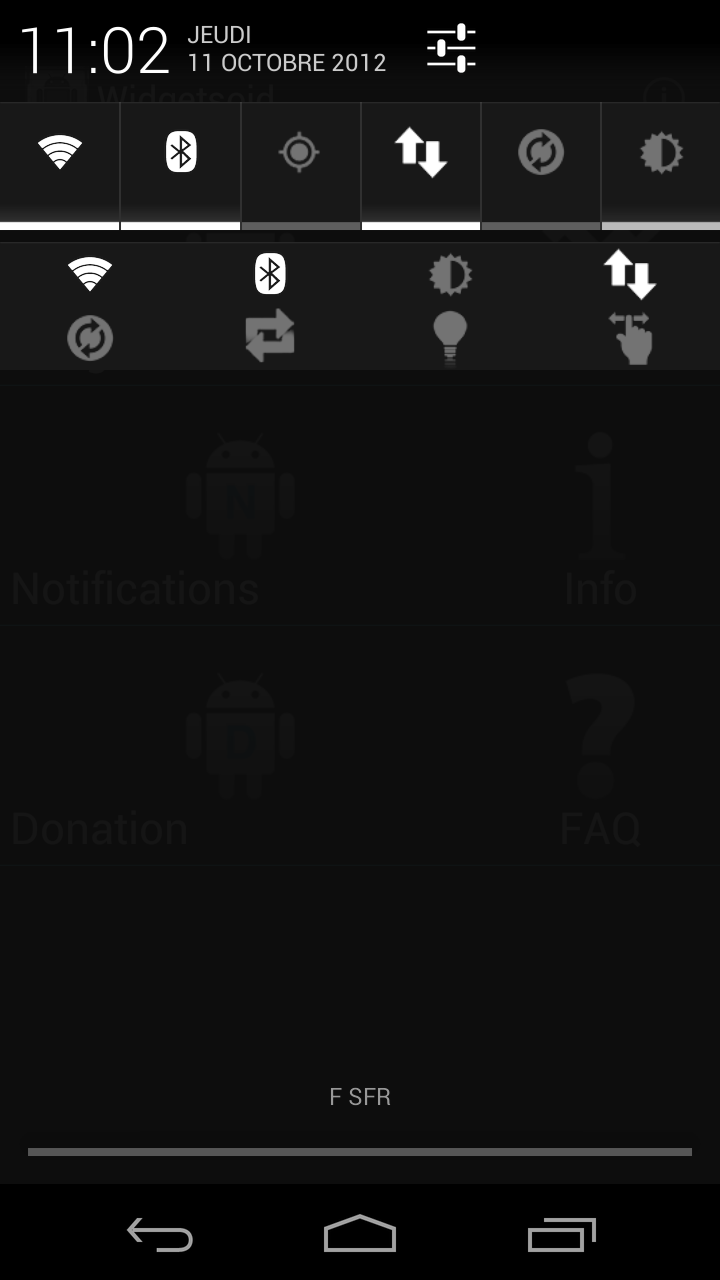 Android application Widgetsoid donate screenshort