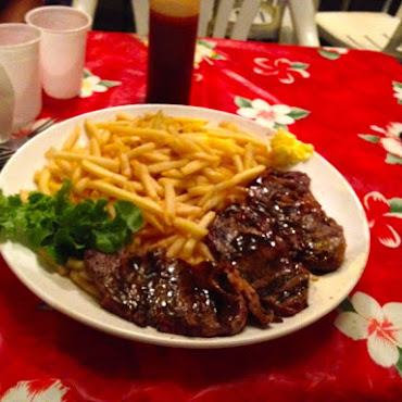 Entrecote frites sauce Roquefort
