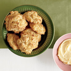 Buttermilk-Cornmeal Drop Biscuits with Honey Butter