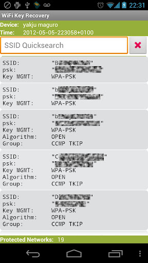 WiFi Key Recovery needs root