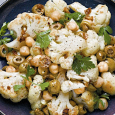 Cooking Light The Complete Quick Cook's Roasted Cauliflower, Chickpeas, and Olives