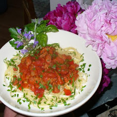 Pasta in Chorizo & Tomato Sauce (Spanish Pasta Dish)