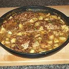 Glazed Pork Chops and Apples