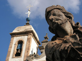 Prophet Ezequiel and church, Congonhas, Minas Gerais